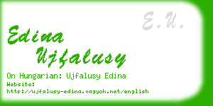 edina ujfalusy business card